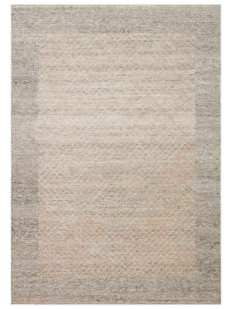 Herringbone Series Hand Woven Modern Ethnic Living Room Bedroom Carpet BEIGE