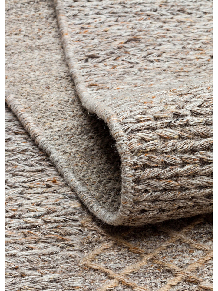 Herringbone Series Hand Woven Modern Ethnic Living Room Bedroom Carpet BEIGE