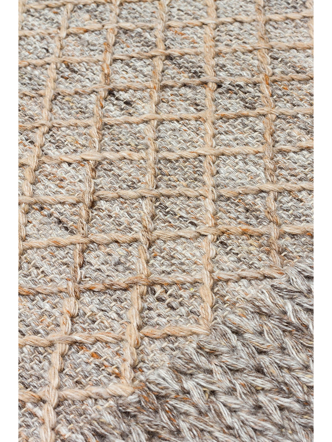 Herringbone Series Hand Woven Modern Ethnic Living Room Bedroom Carpet BEIGE
