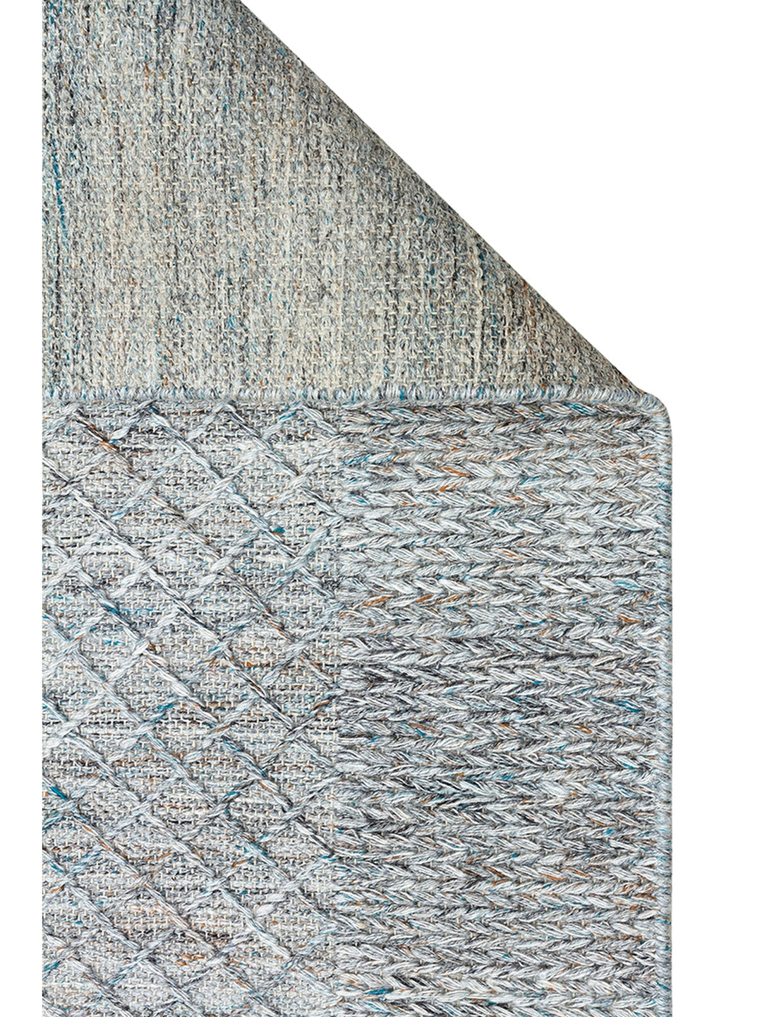 Herringbone Series Hand Woven Modern Ethnic Living Room Bedroom Carpet BLUE