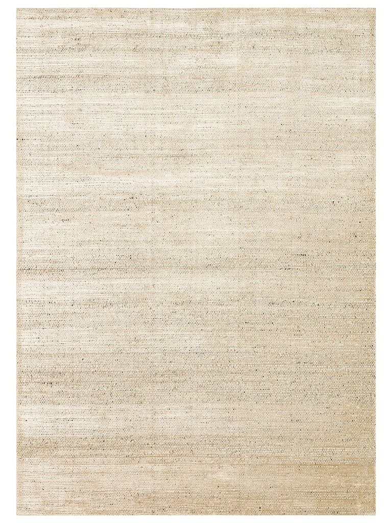 Kelly Series 100% Natural Wool and Viscose Hand Woven Living Room Bedroom Carpet BEIGE